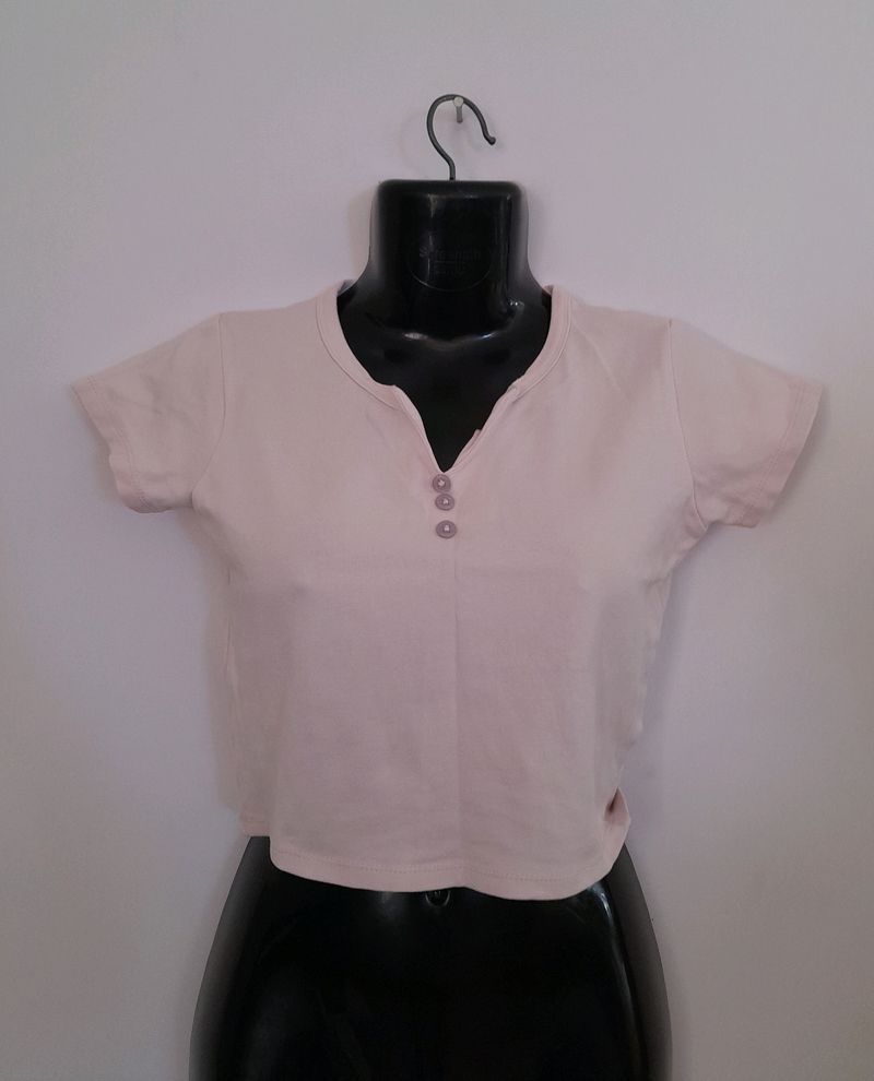 Zara Pastel Pink Top