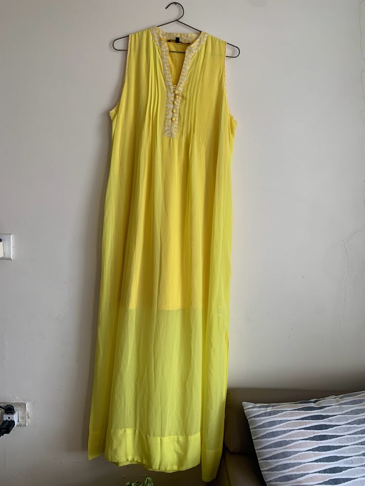 Anita Dongre Designer Sun Yellow Maxi Dress