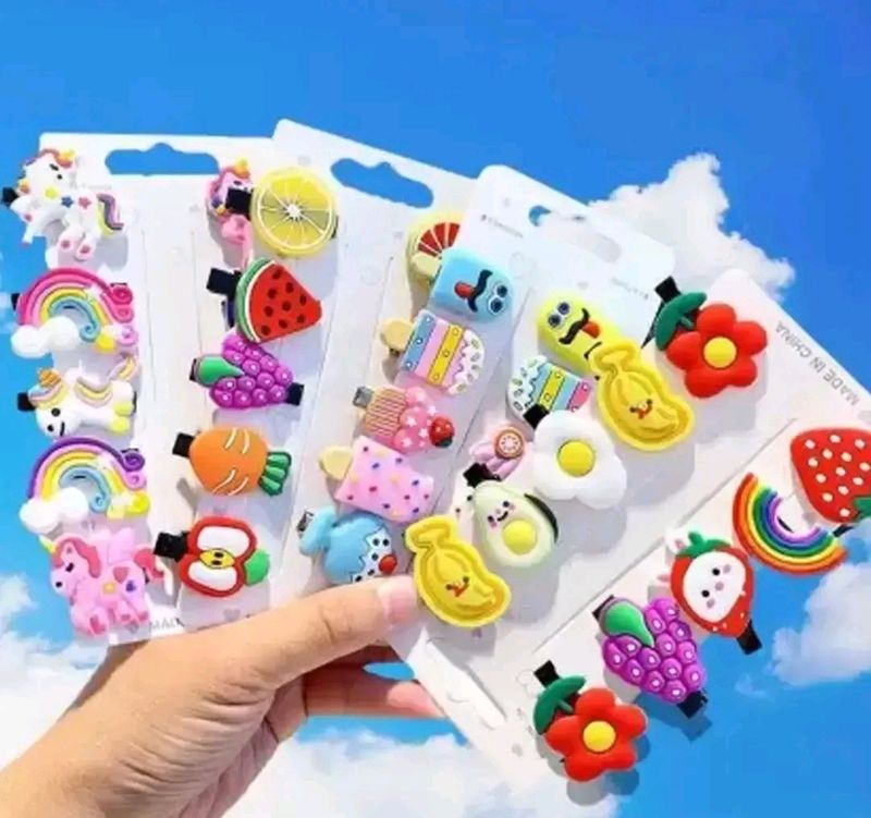 10 Pcs Mix Unicorn Hair Clips