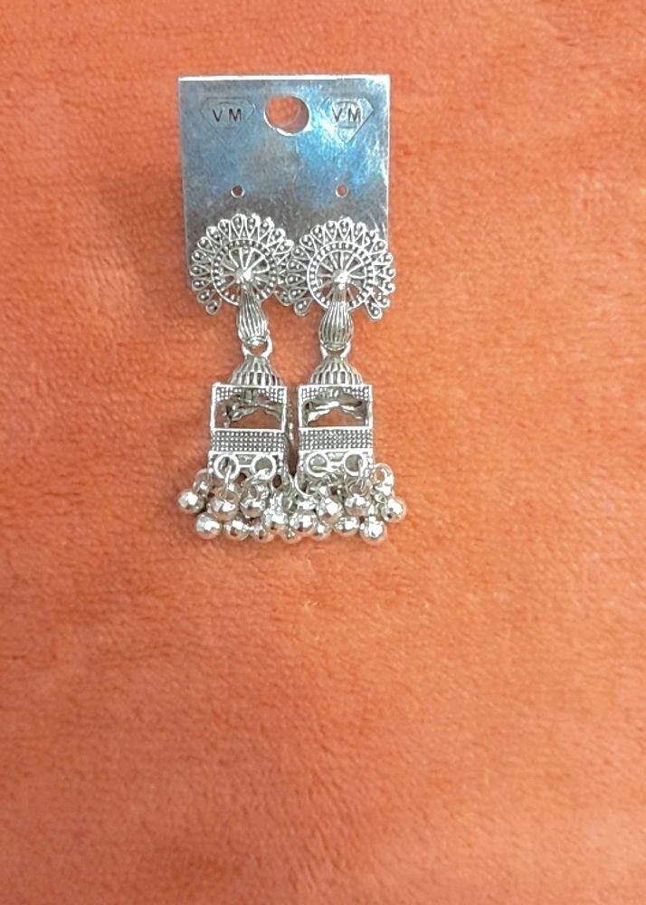 Silver Jhumka