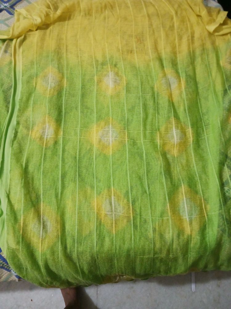 Yellow N Green Dupatta