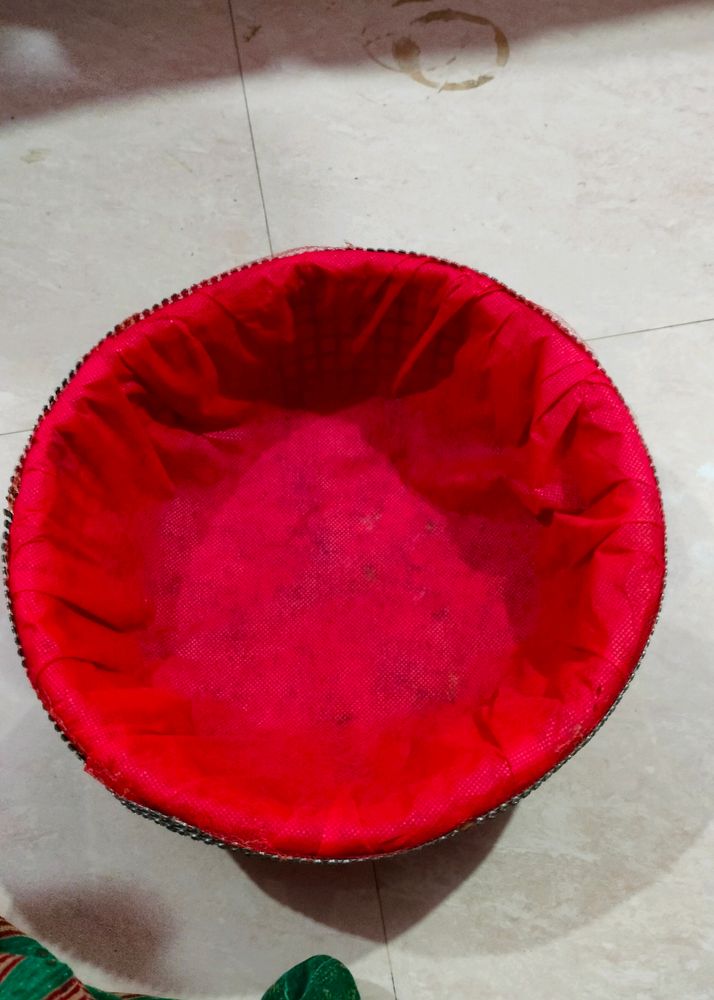 Red Decoration Basket For