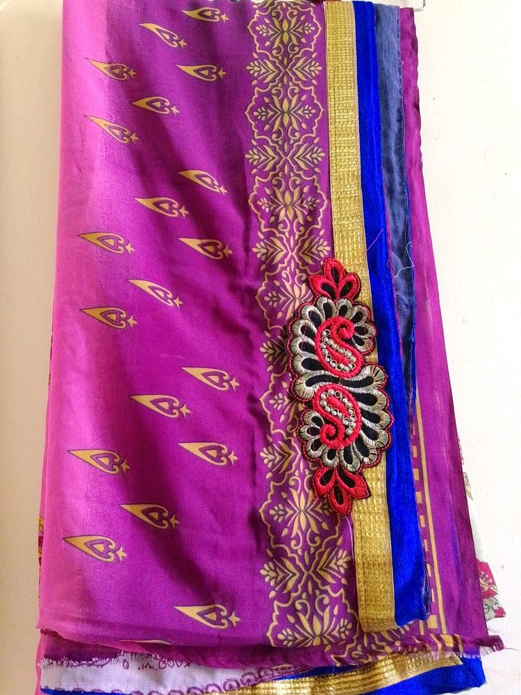 Multi Colour Saree With Blouse