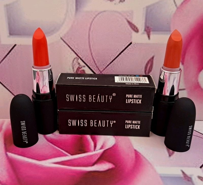 Swiss Beauty Pure Matte Lipstick Combo