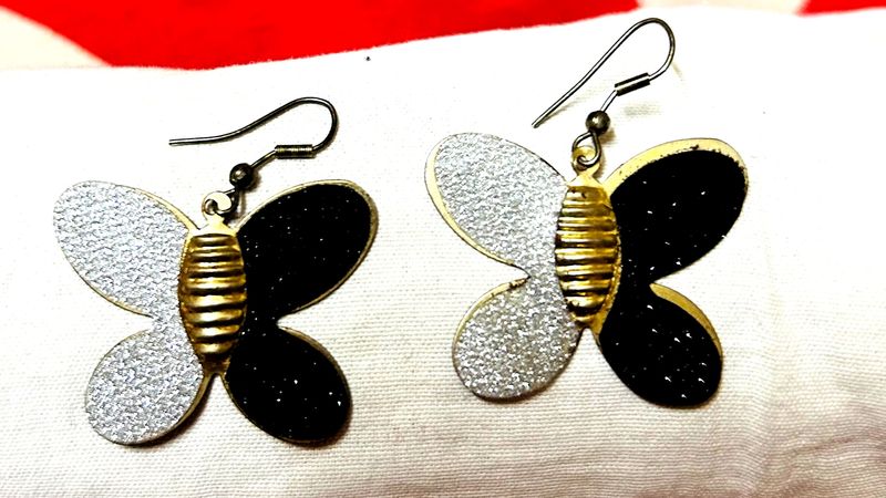 Butterfly Glittery Earrings