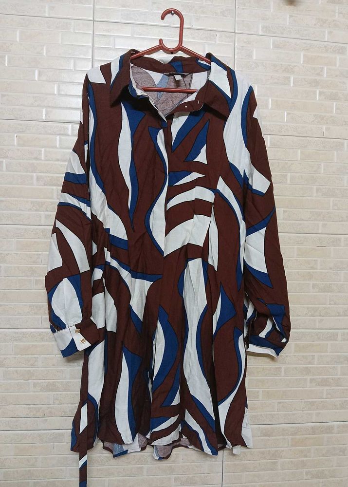 2xl,& Xl Is Wear, BELTED SHIRT DRESS