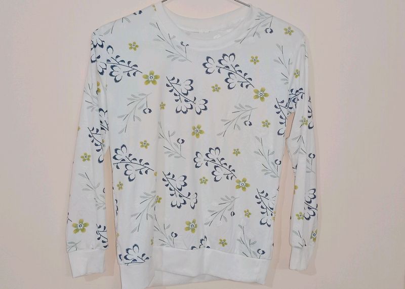 Floral Sweatshirt For Women