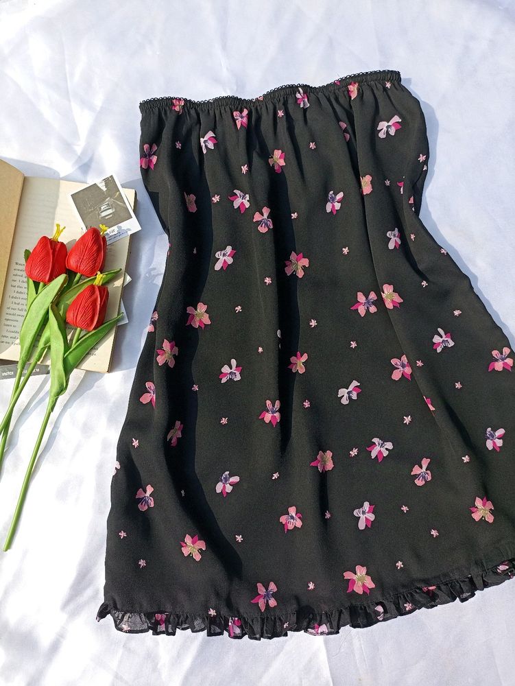 Y2k Mid Rise Floral Skirt