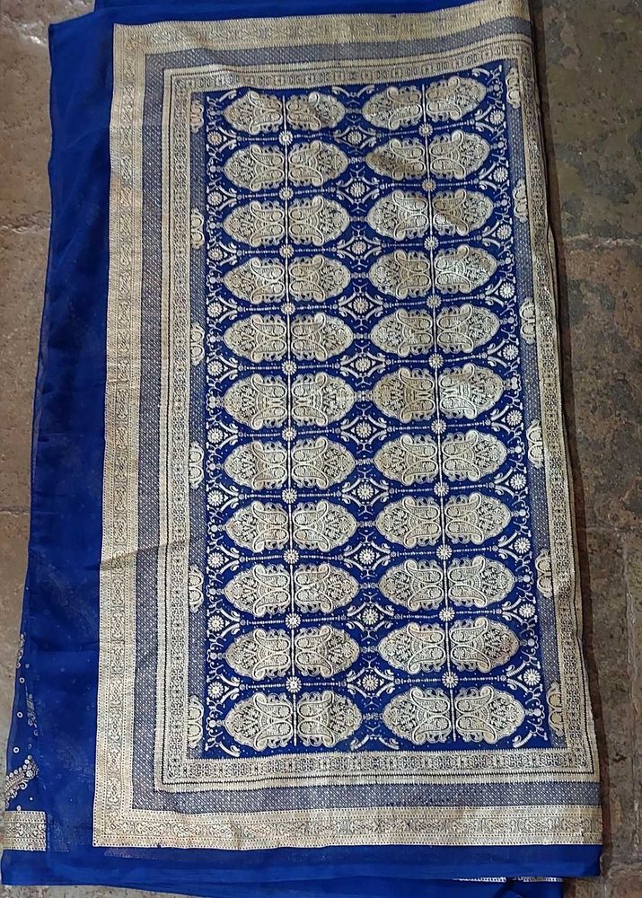 Navy Blue Ethnic Saree