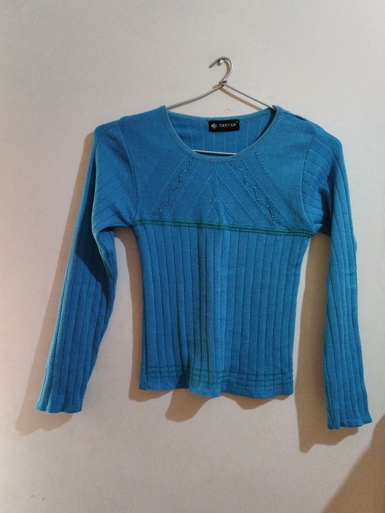 Light Blue Sweater For Girls