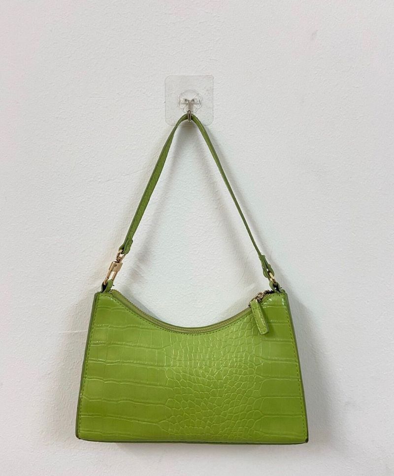 Mango Croc Shoulder Bag