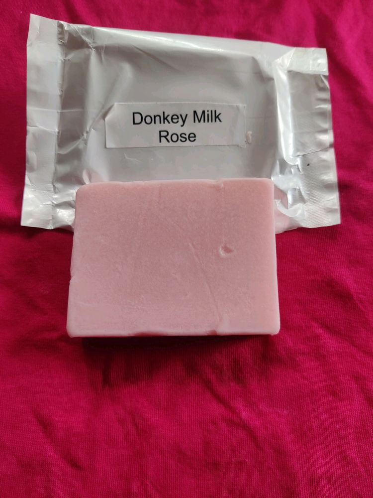 Home Made Donkey Milk And Rose Soap