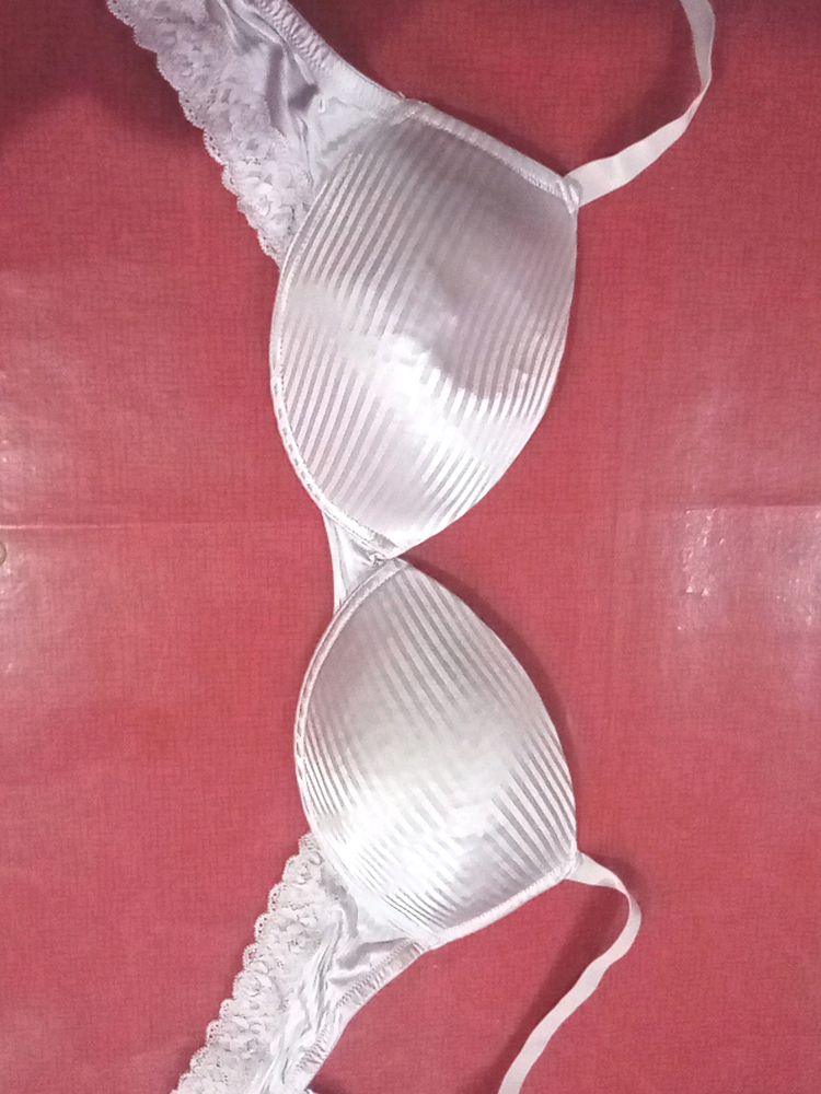 Hot Satin Stripped Silky Bra