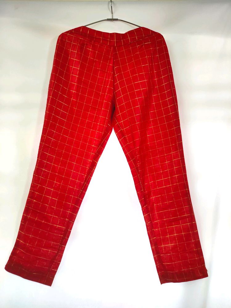 SRISHTI Red Synthetic Palazzo/ Trouser (Women's)