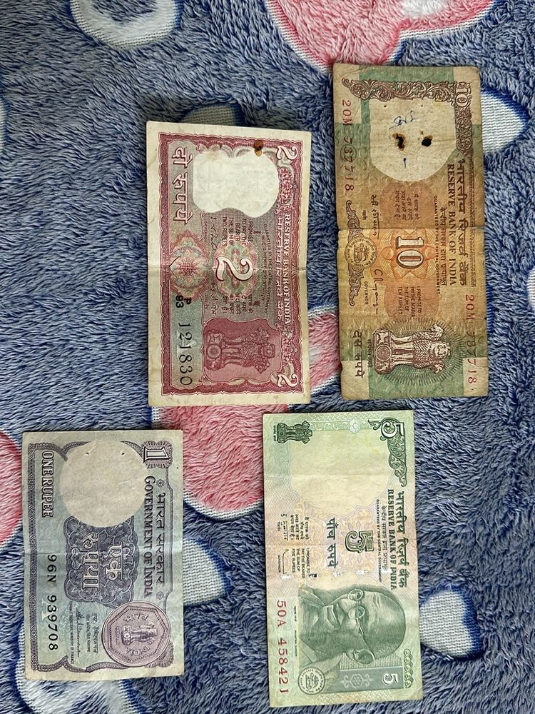 Government of India, old Currency notes