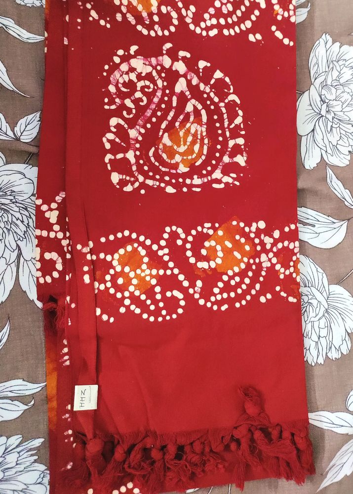 Batik Print Handloom Dupatta