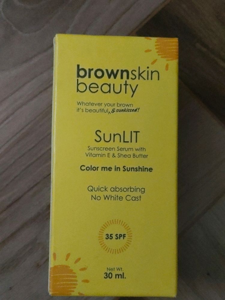 BrownSkin Beauty SunLit Tinted Sunscreen Serum