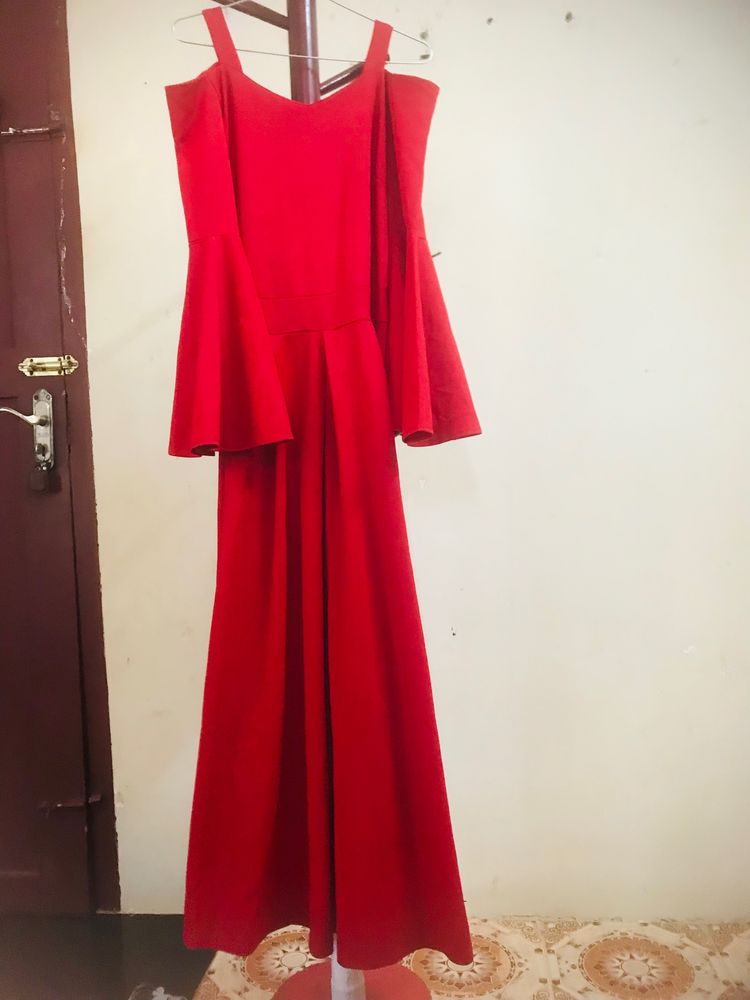 Red Shimmer Gown