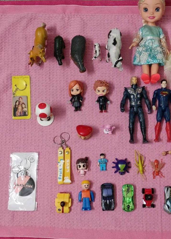 Action Figure Toys and Key Chains