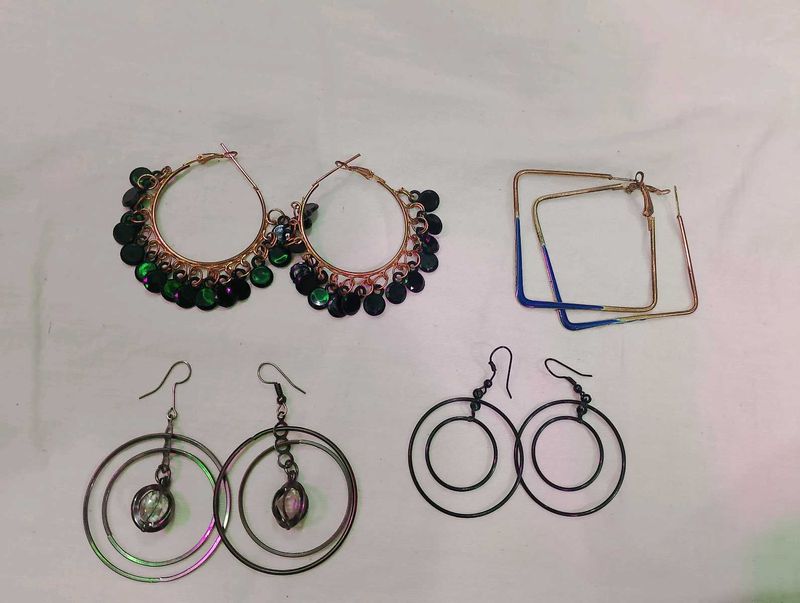 4 Earings Set