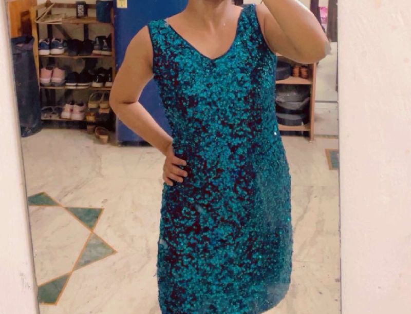 Sequin Blue Dress