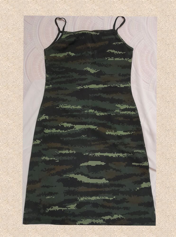 Camouflage Print Dress