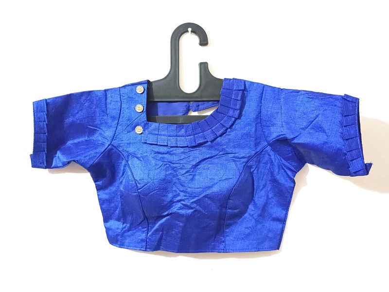 💥🆕️ Royal Blue Fancy Readymade Blouse