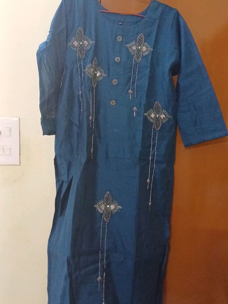 Peacock Colour   Beautiful Kurti