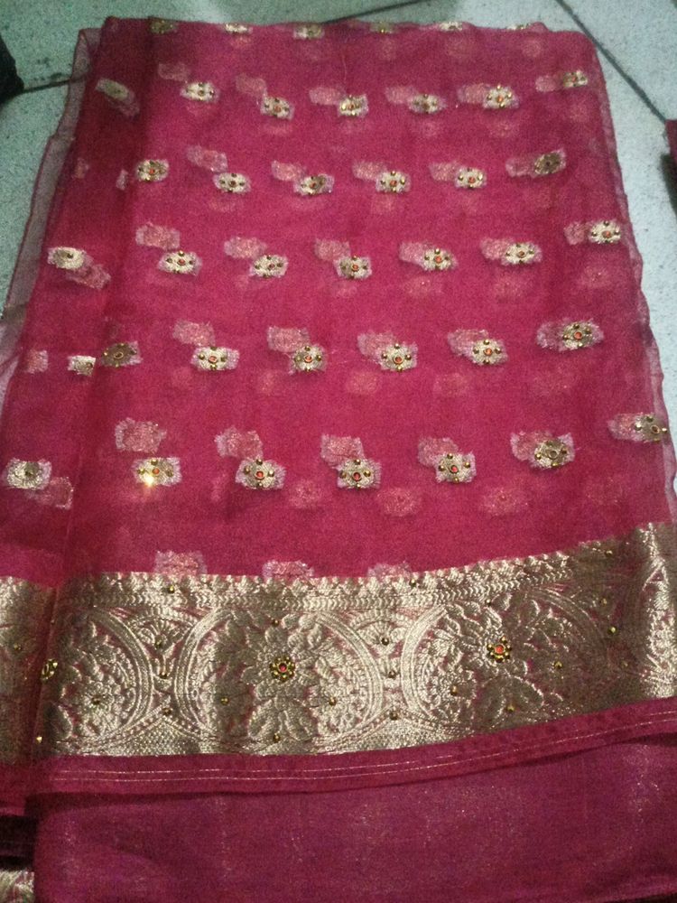 New Saree With Blouse.