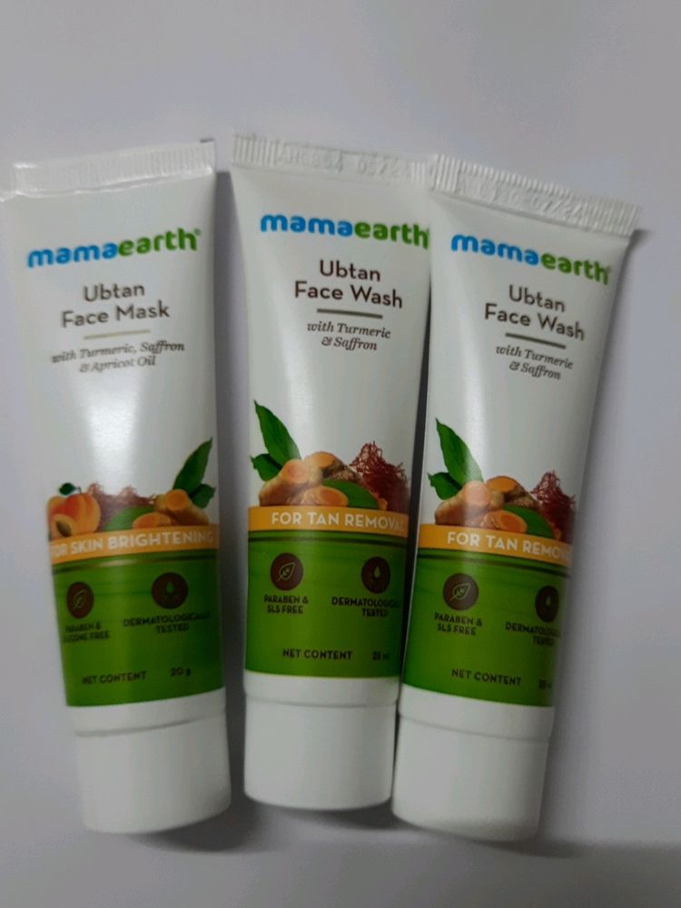 Mamaearth Ubtan Face Wash & Mask