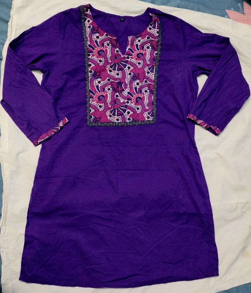 Purple Short Kurti