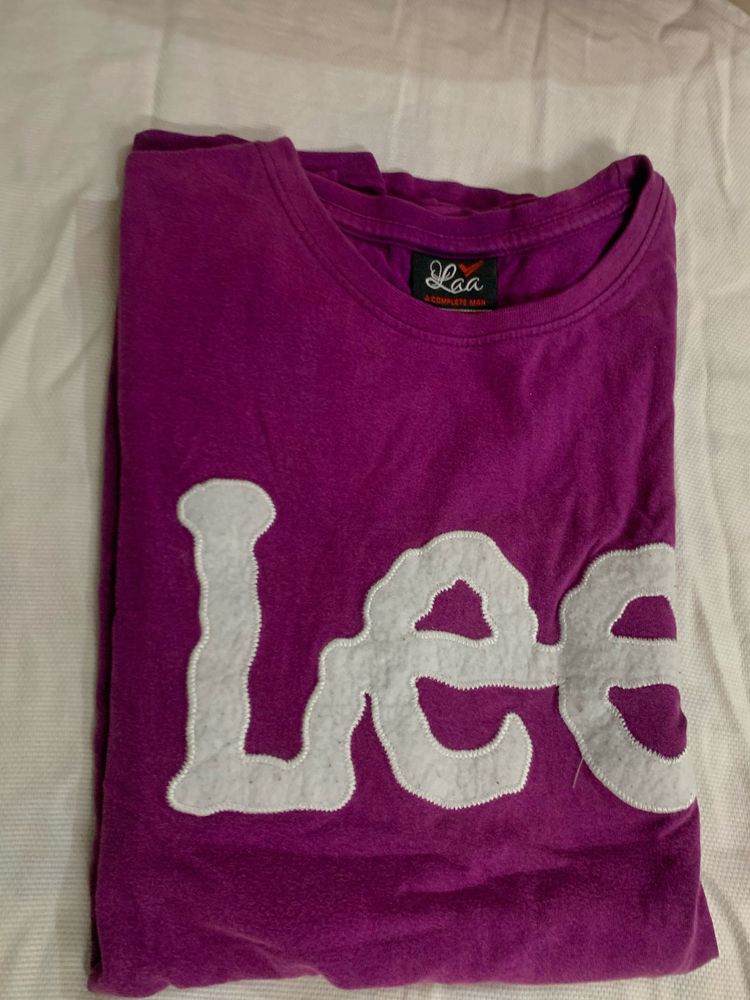 Purple Colour Half Sleeve T Shirt Men