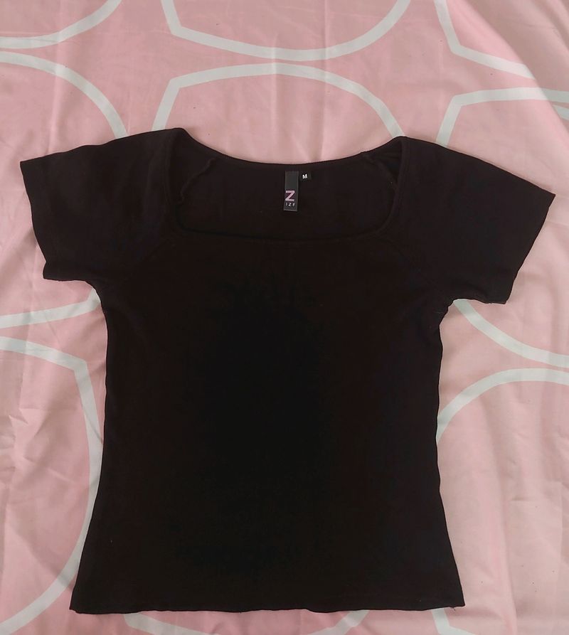 A black crop top from IZF