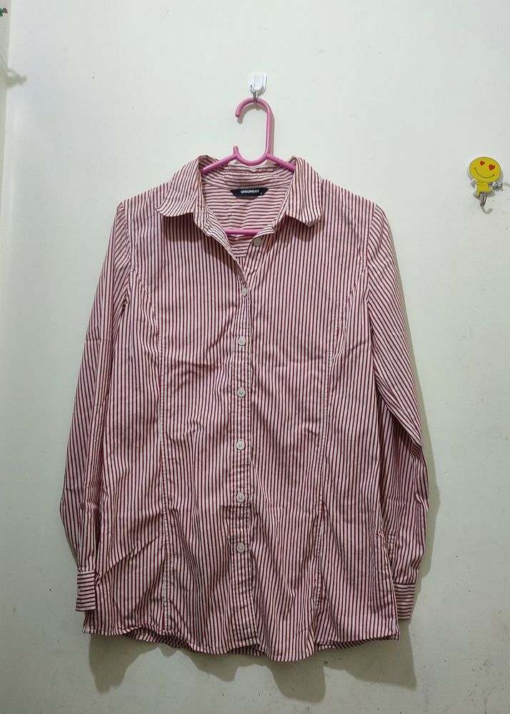 Casual Striped Shirt Size 34&36 Stretchy