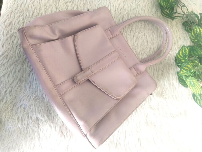 Peach Colour Handbag