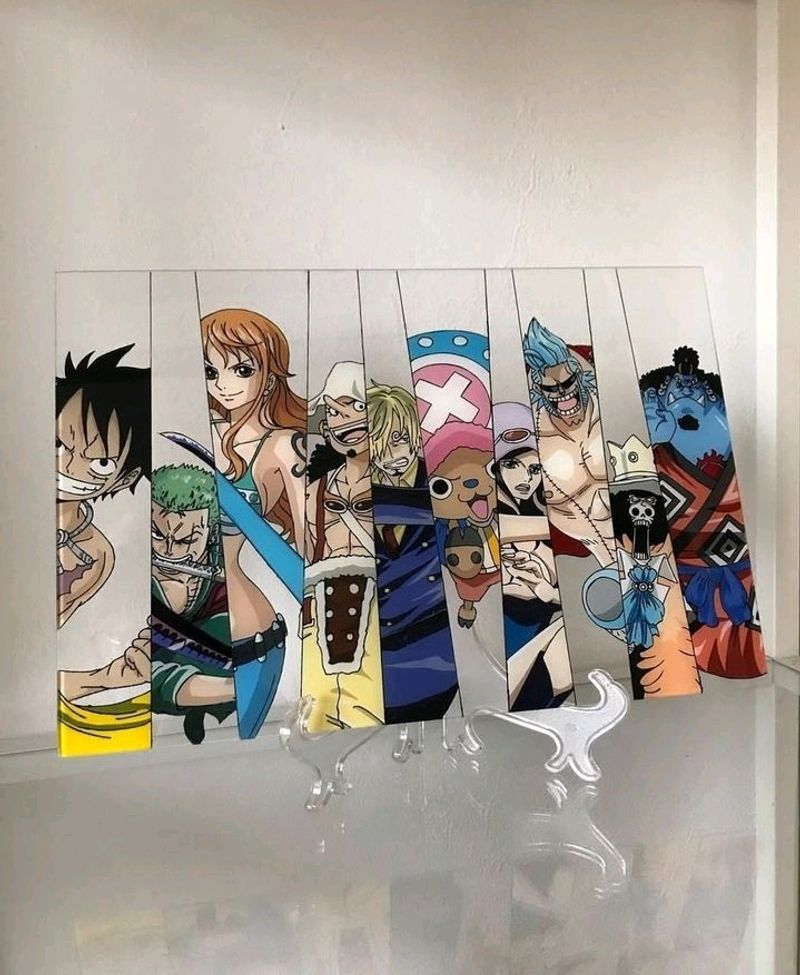 One Piece All Characters Glass Painting