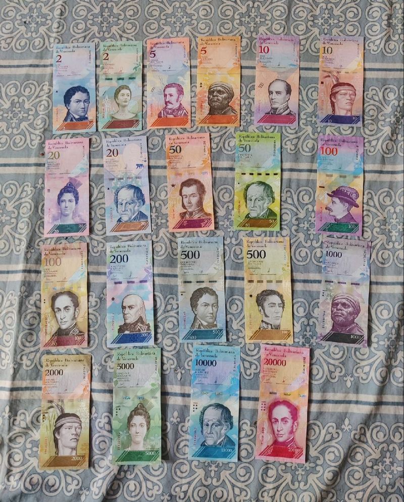 Venezuela Currency Set 21 Notes