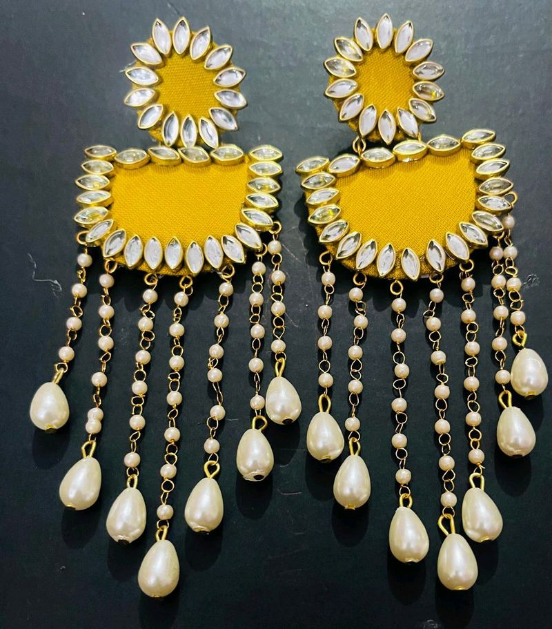 Fancy Party Wear Have Long Size Earrings