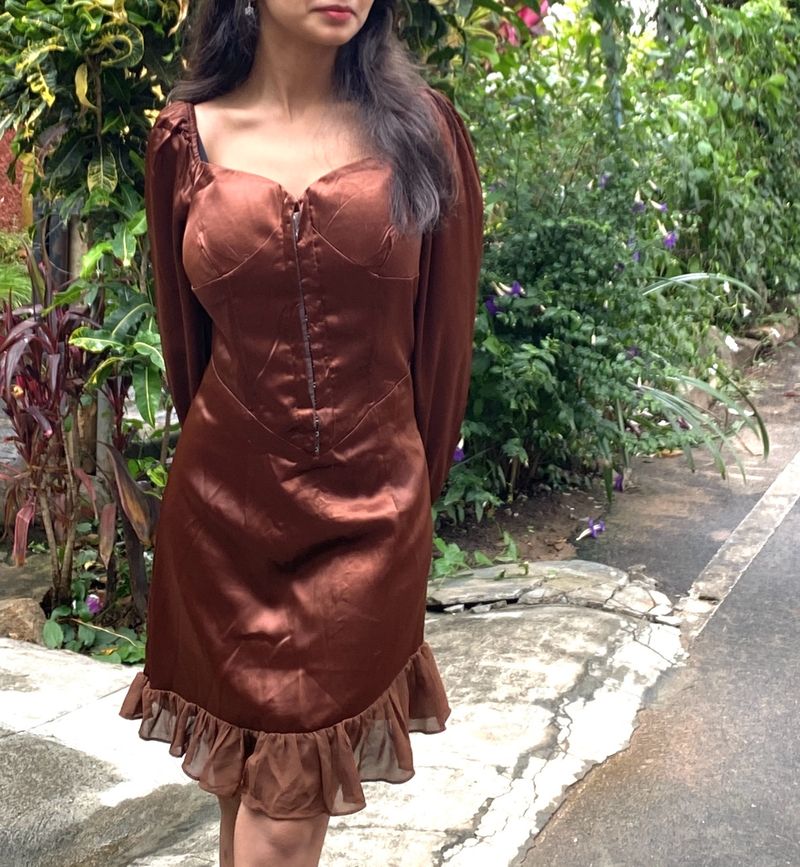 Brown Corset Dress🤎