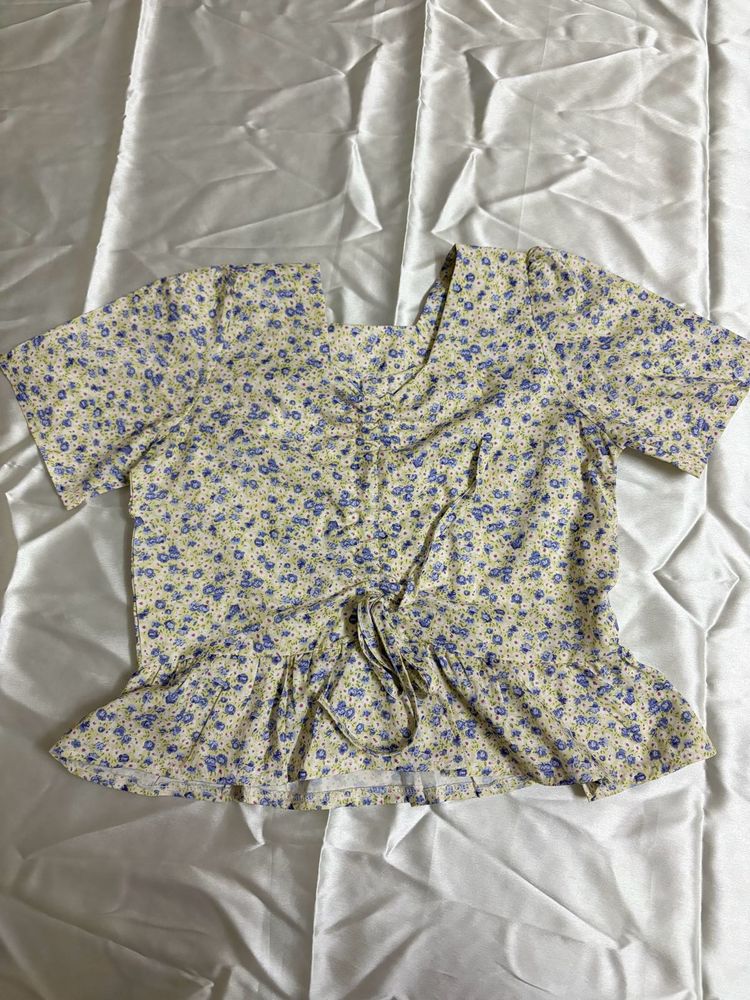 Flower Patterned Top