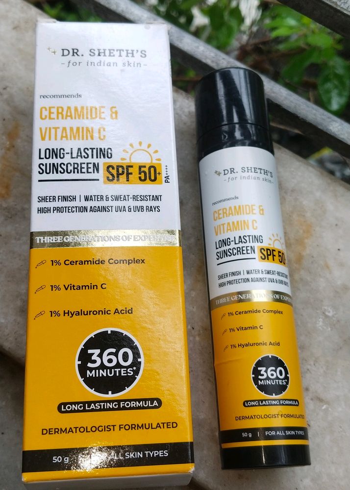 Dr. Sheth's Ceramide & Vitamin c Long lasting