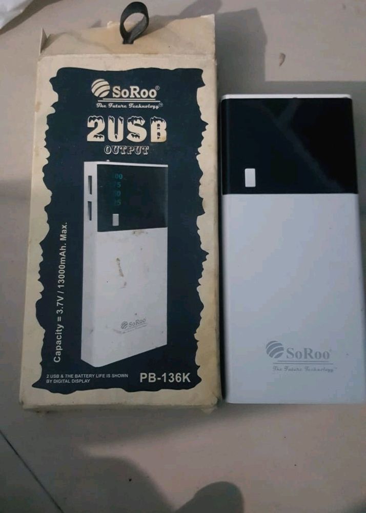 SoRoo Branded Power Bank with display (Seal packed