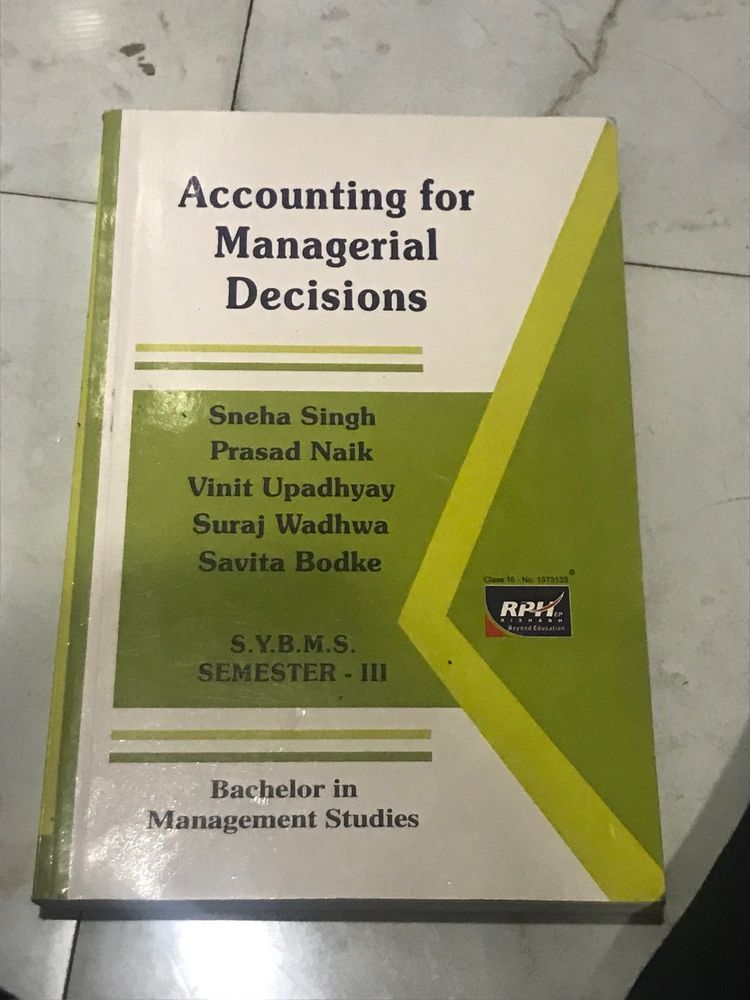 Accounting For Managerial Decisions