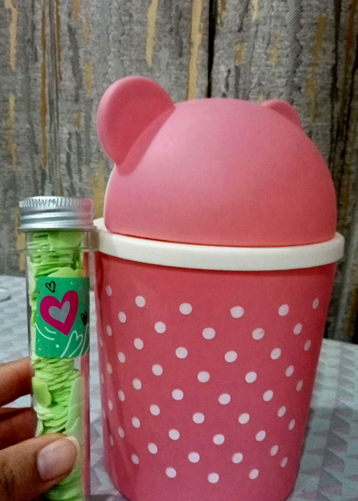 New Cute Dustbin And Paper Soap