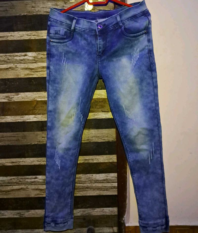 Blue Skin Fit Jeans