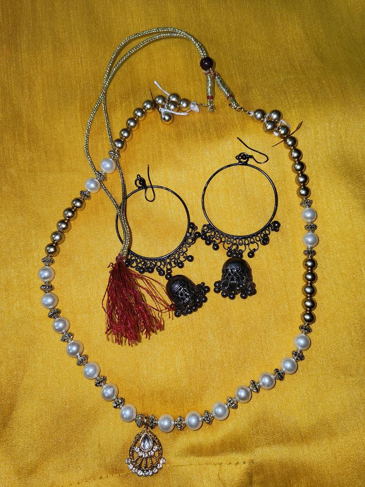 Beauty Combo Necklace And Earrings