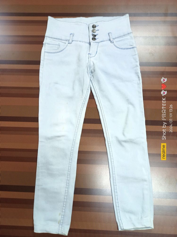 (N-10) 30 Size Slim Fit Denim Jeans