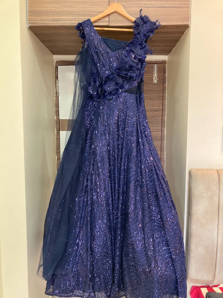 Cocktail Party Night Sequined Gown