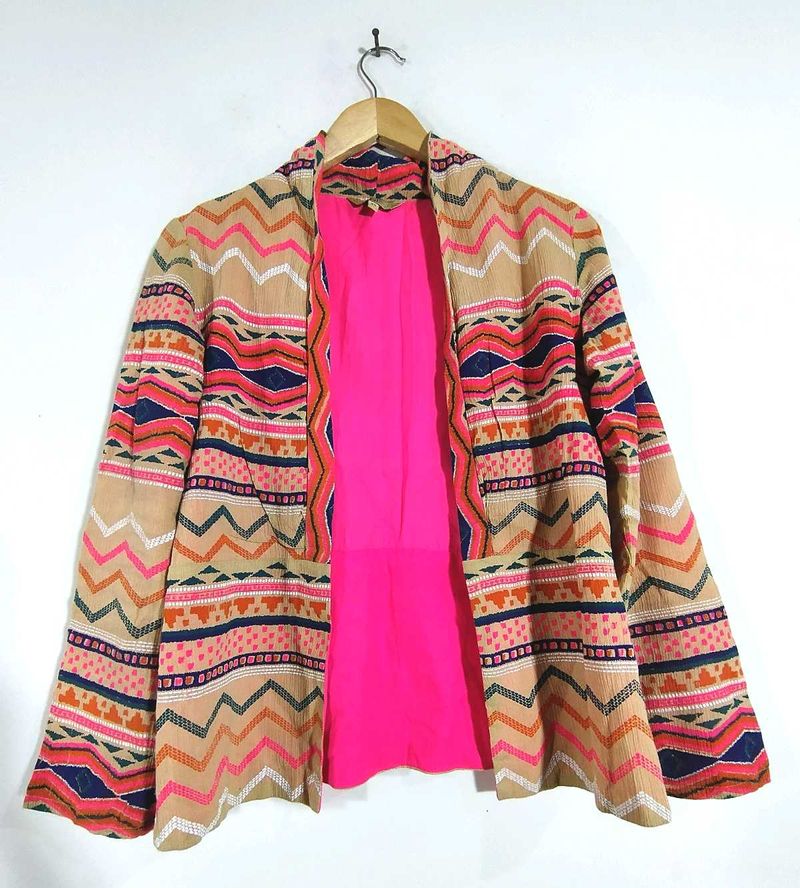 Multi Printed Overcoat (Women's)