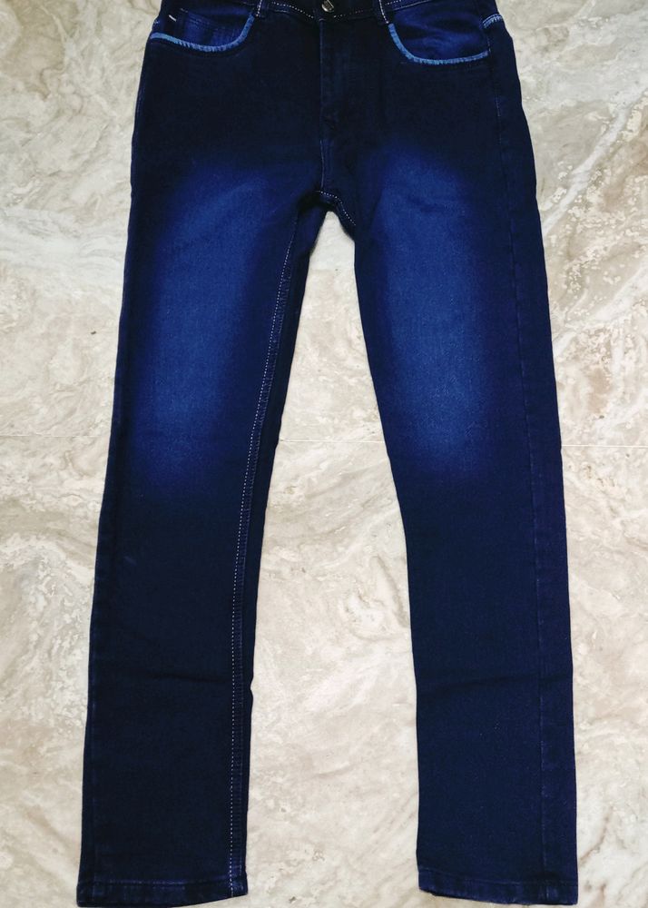 Dark Blue Boy's Jeans